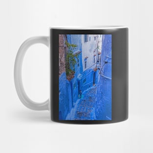 Chefchaouen Alley, Morocco. Mug